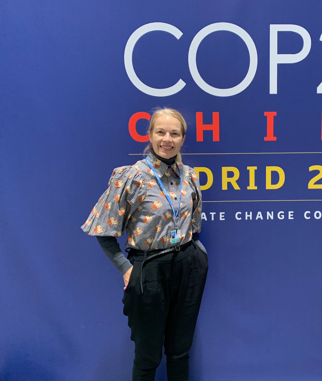 Mónica Navarro at the COP25 climate summit in Madrid