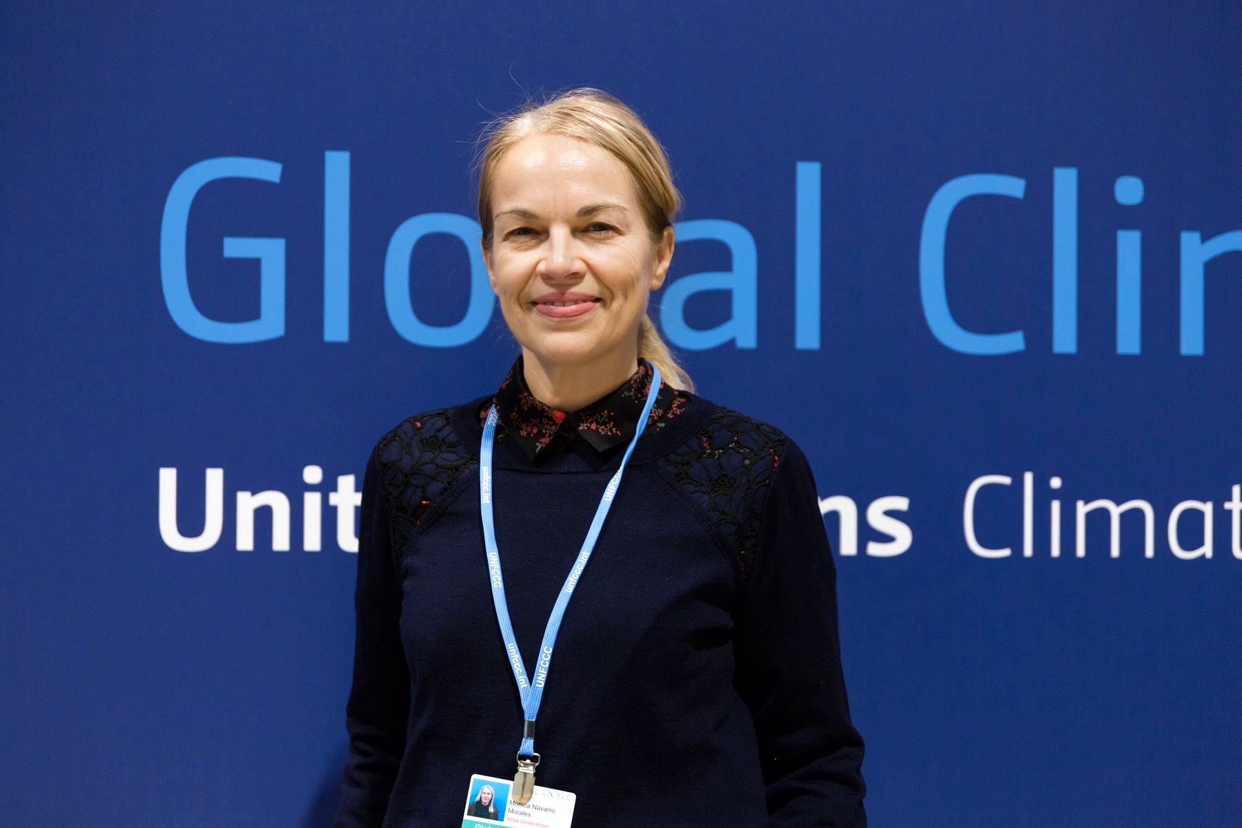 Mónica Navarro at the Global Climate Action conference of UN Climate Change